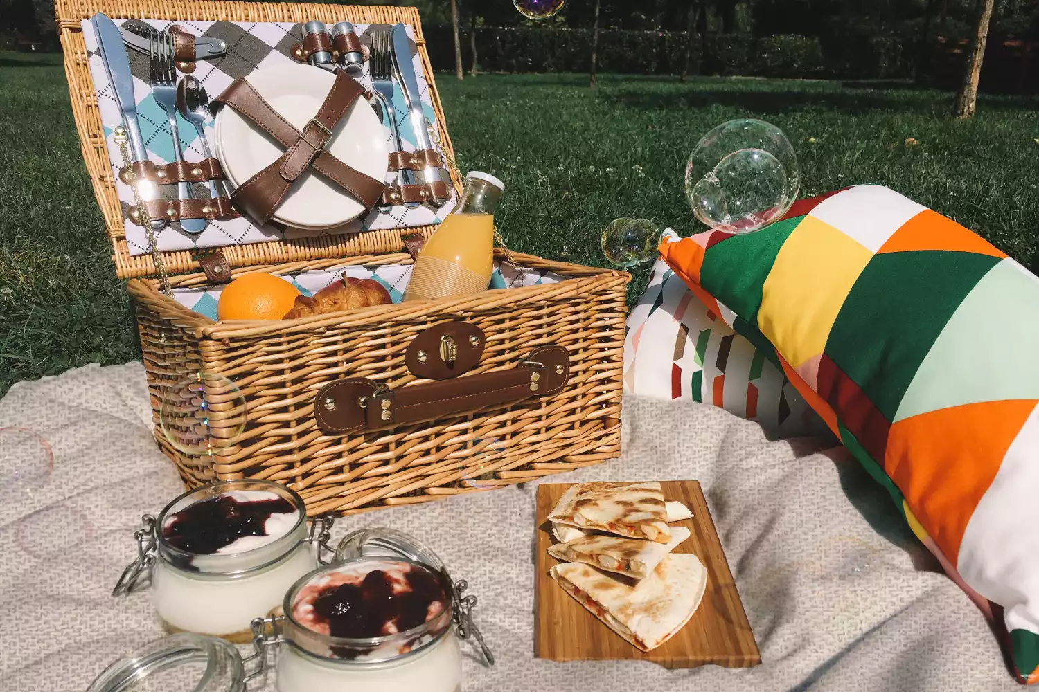 picnic blanket neutral